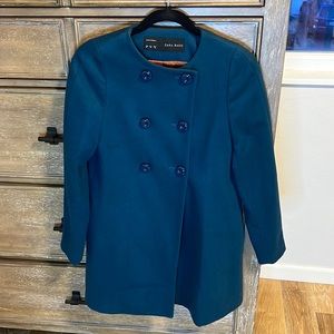 Zara teal jacket